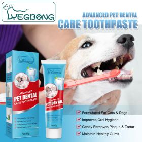 Edible dog toothpaste helps with fresh breath removes plaque and tartar cleaning oral care