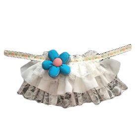 Retro Style Handmade Lace Collars Cute Flower Dog Necklace 8.2-11.2"