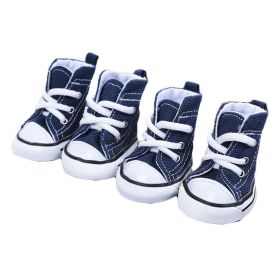 4 Pcs Blue Casual Canvas Shoes