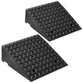 Driveway Curb Ramp, 7000 lbs Load Capacity, 7 Inches Rise Height Heavy Duty Curbside Bridge Ramp with Drainage Tank for Wheelchairs, Strollers