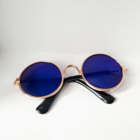 Pet Cat Glasses Cat Sunglasses (Option: Blue-L)