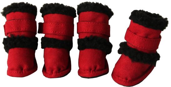 Shearling "Duggz" Dog Shoes (size: X-Small)