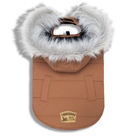 Touchdog 'Eskimo-Swag' Duck-Down Parka (Color: Brown, size: X-Large)