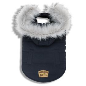Touchdog 'Eskimo-Swag' Duck-Down Parka (Color: Navy, size: medium)