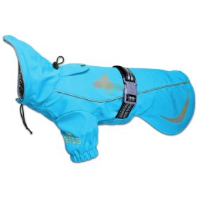 Dog Helios 'Ice-Breaker' Extendable Hooded Coat w/ Heat Reflective Tech (Color: Blue, size: X-Large)
