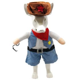 Pet Life 'Rodeo Bones' Cowboy Costume (Color: DENIM BLUE, size: X-Large)