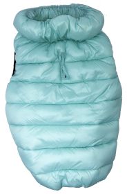 Pet Life 'Pursuit' Quilted Ultra-Plush Thermal Jacket (Color: Aqua, size: X-Large)