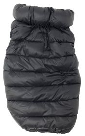 Pet Life 'Pursuit' Quilted Ultra-Plush Thermal Jacket (Color: Black, size: small)
