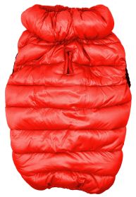 Pet Life 'Pursuit' Quilted Ultra-Plush Thermal Jacket (Color: Red, size: medium)