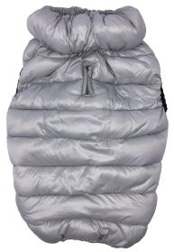 Pet Life 'Pursuit' Quilted Ultra-Plush Thermal Jacket (Color: Grey, size: X-Small)